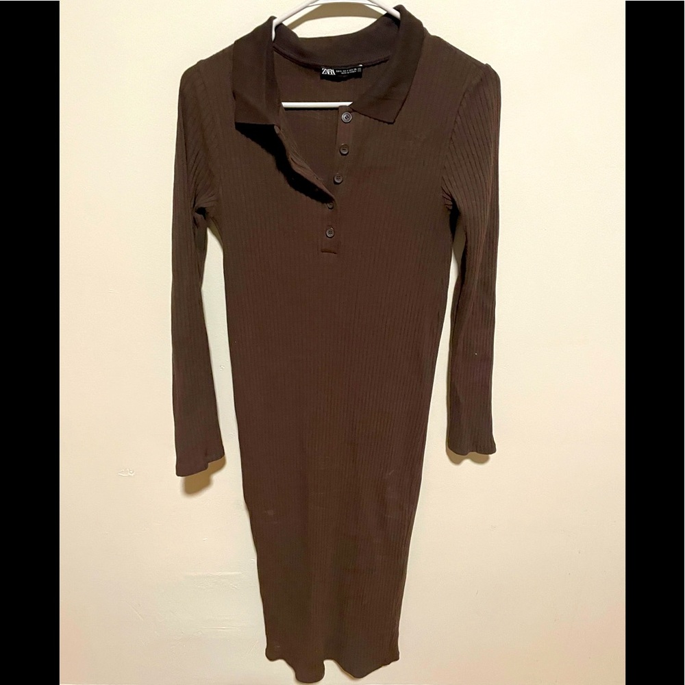 Zara dark chocolate dress
